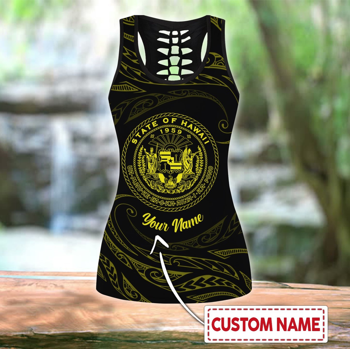 Custom name legging + hollow tank combo HHT25052103