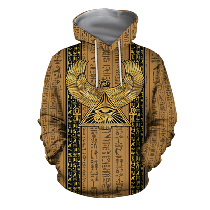 3D Printed Eye Of Horus Clothes TA004-Apparel-TA-Hoodie-S-Vibe Cosy™