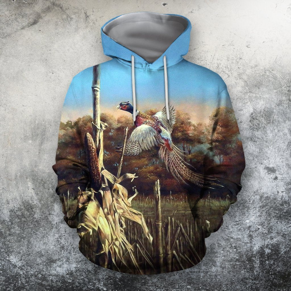 Hunting Bird Art 3D All Over Printed Shirts-Apparel-HP Arts-Hoodie-S-Vibe Cosy™