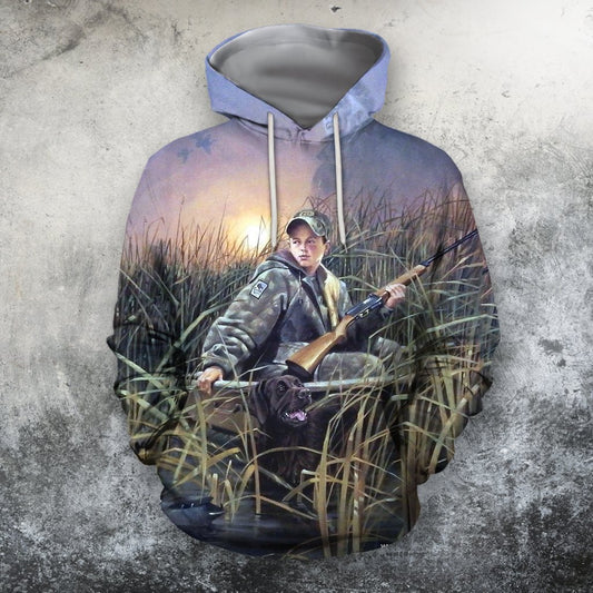 Coon Hunting Art 3D All Over Printed Shirts-Apparel-HP Arts-Hoodie-S-Vibe Cosy™