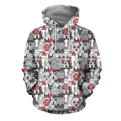 3D All Over Print Anime Spirited Away Hoodie-Apparel-Khanh Arts-Hoodie-S-Vibe Cosy™