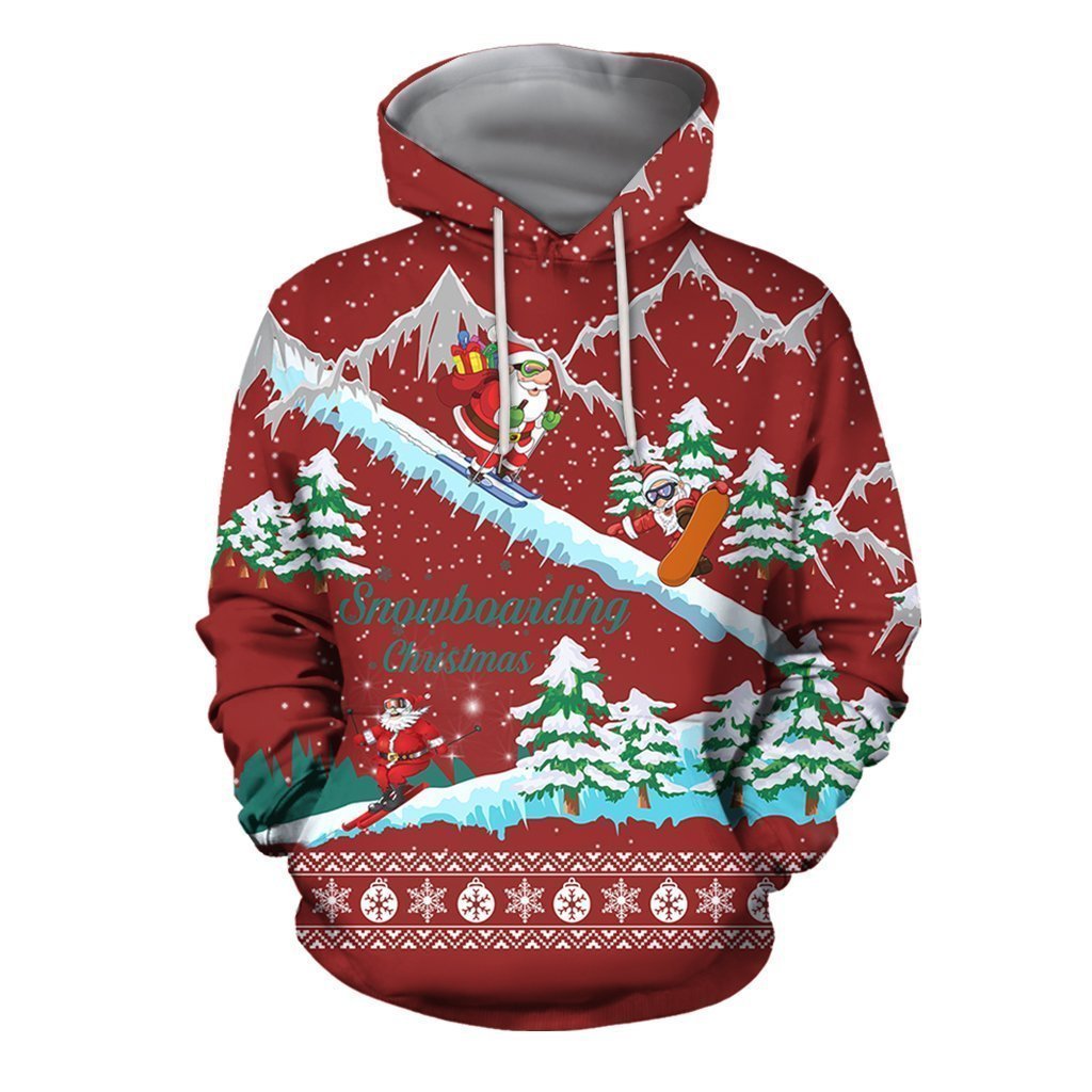 3D All Over Printed Snowboarding Christmas-Apparel-6teenth World-Hoodie-S-Vibe Cosy™