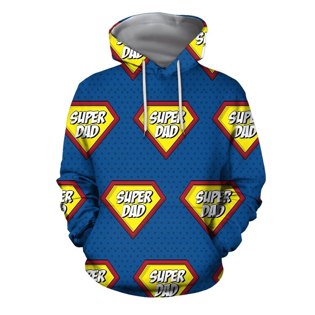 3D All Over Super Dad Hoodie-Apparel-Khanh Arts-Hoodie-S-Vibe Cosy™