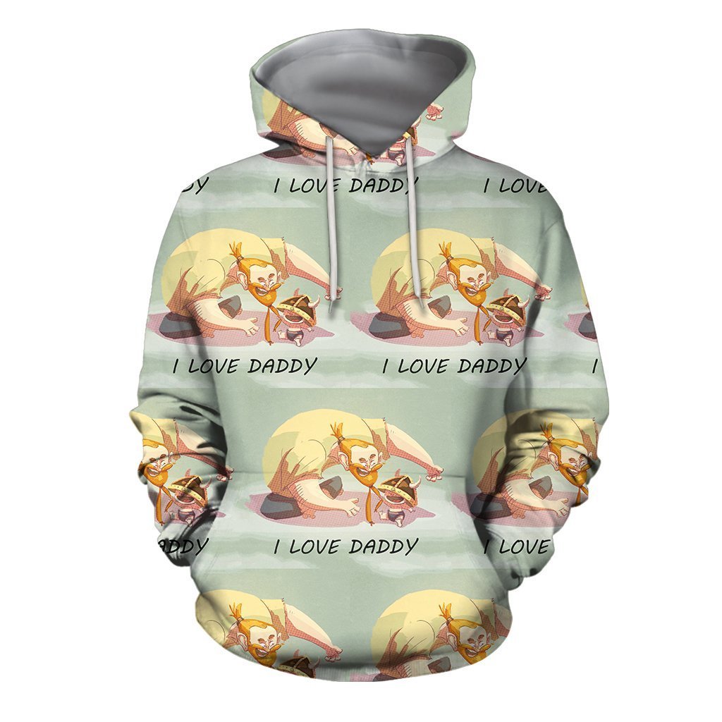 3D All Over Print Son Dad Hero Hoodie-Apparel-Khanh Arts-Hoodie-S-Vibe Cosy™