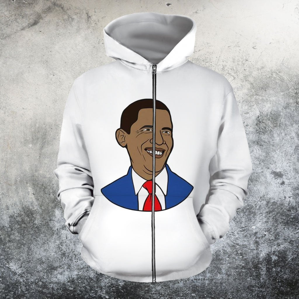 Obama Hoodie-Apparel-GP Art-Zipped Hoodie-S-Vibe Cosy™