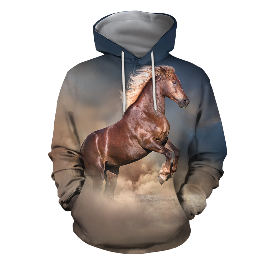 Beautiful Horse Shirt - Winter Set for Men and Women JJ061201-Apparel-NNK-Hoodie-S-Vibe Cosy™