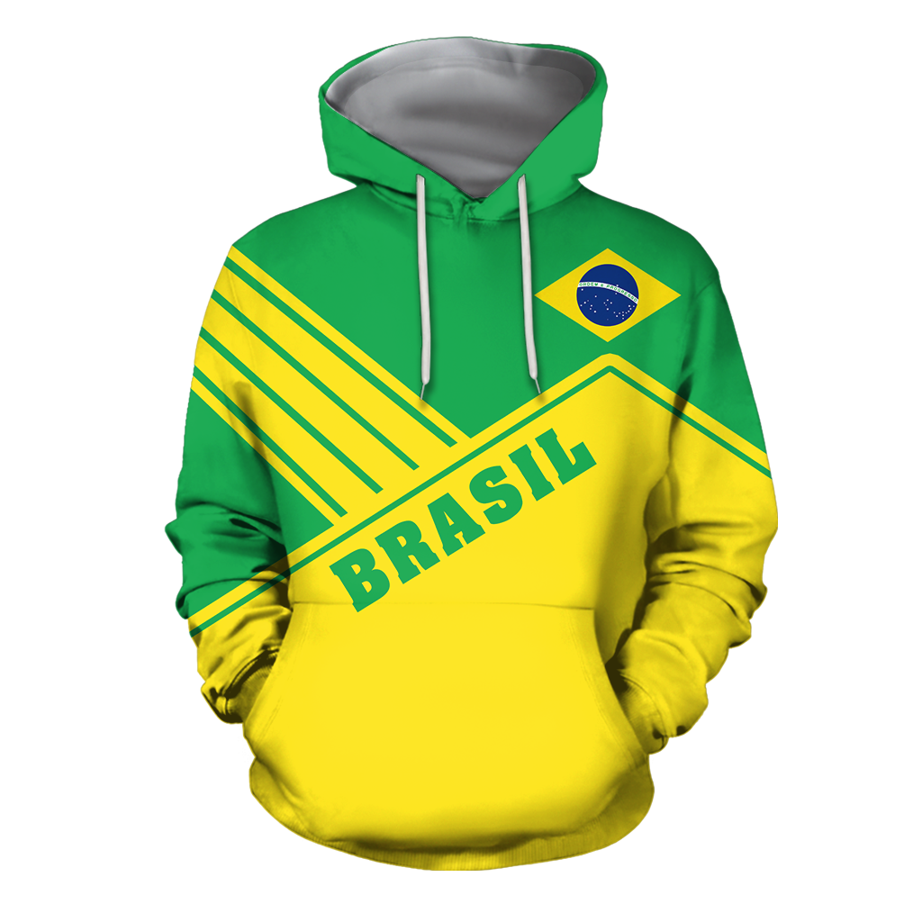 Brasil Coat Of Arms Hoodie - Mount Style-Apparel-Phaethon-Hoodie-S-Vibe Cosy™