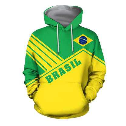 Brasil Coat Of Arms Hoodie - Mount Style-Apparel-Phaethon-Hoodie-S-Vibe Cosy™