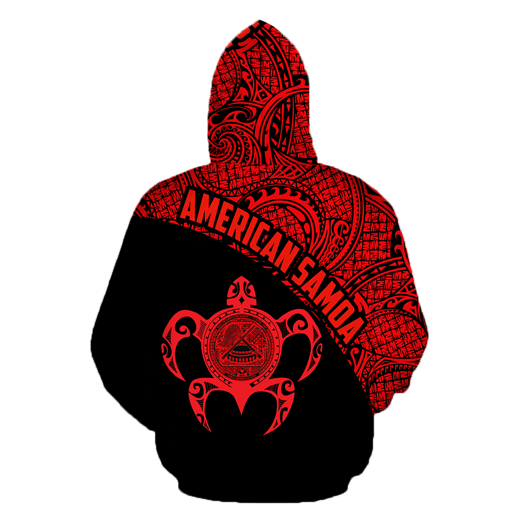 American Samoa Polynesian Hoodie - Red-Apparel-Phaethon-Hoodie-S-Vibe Cosy™