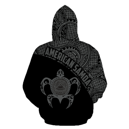 American Samoa Polynesian Hoodie - Gray H10-Apparel-Phaethon-Hoodie-S-Vibe Cosy™