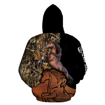 Beautiful Horse Shirt Muddy Design - Winter Set for Men and Women JJ111201-Apparel-NNK-Hoodie-S-Vibe Cosy™
