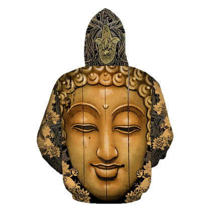 3D All Over Print Buddha Hoodie-Apparel-GP Art-Hoodie-S-Vibe Cosy™
