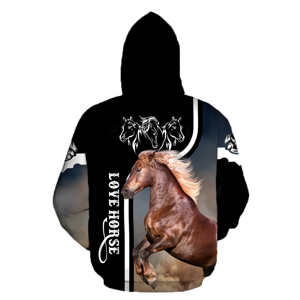Beautiful Horse Shirt - Winter Set for Men and Women JJ101201-Apparel-NNK-Hoodie-S-Vibe Cosy™