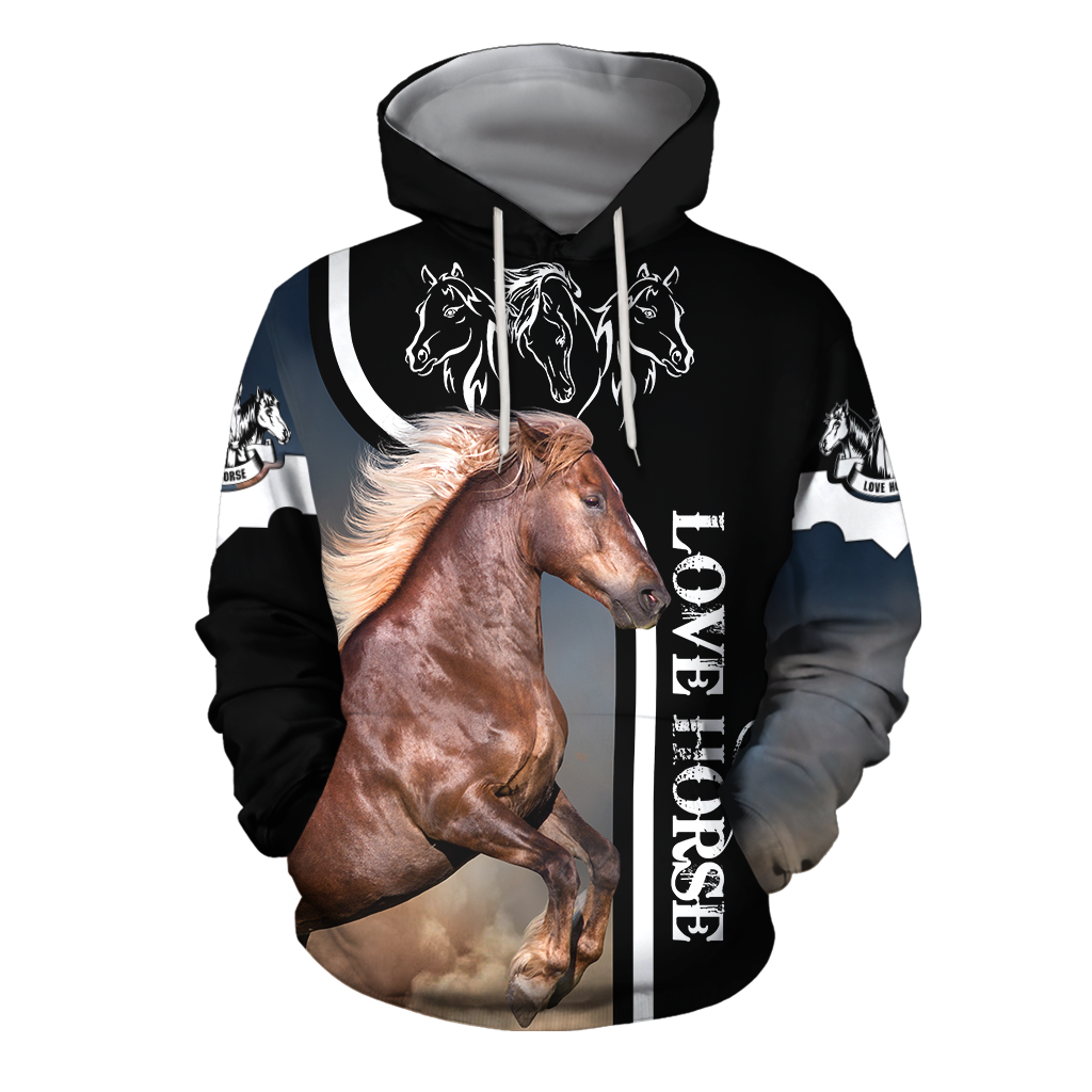 Beautiful Horse Shirt - Winter Set for Men and Women JJ101201-Apparel-NNK-Hoodie-S-Vibe Cosy™