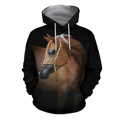 Beautiful Arabian Horse Shirt - Winter Set for Men and Women JJ061202-Apparel-NNK-Hoodie-S-Vibe Cosy™