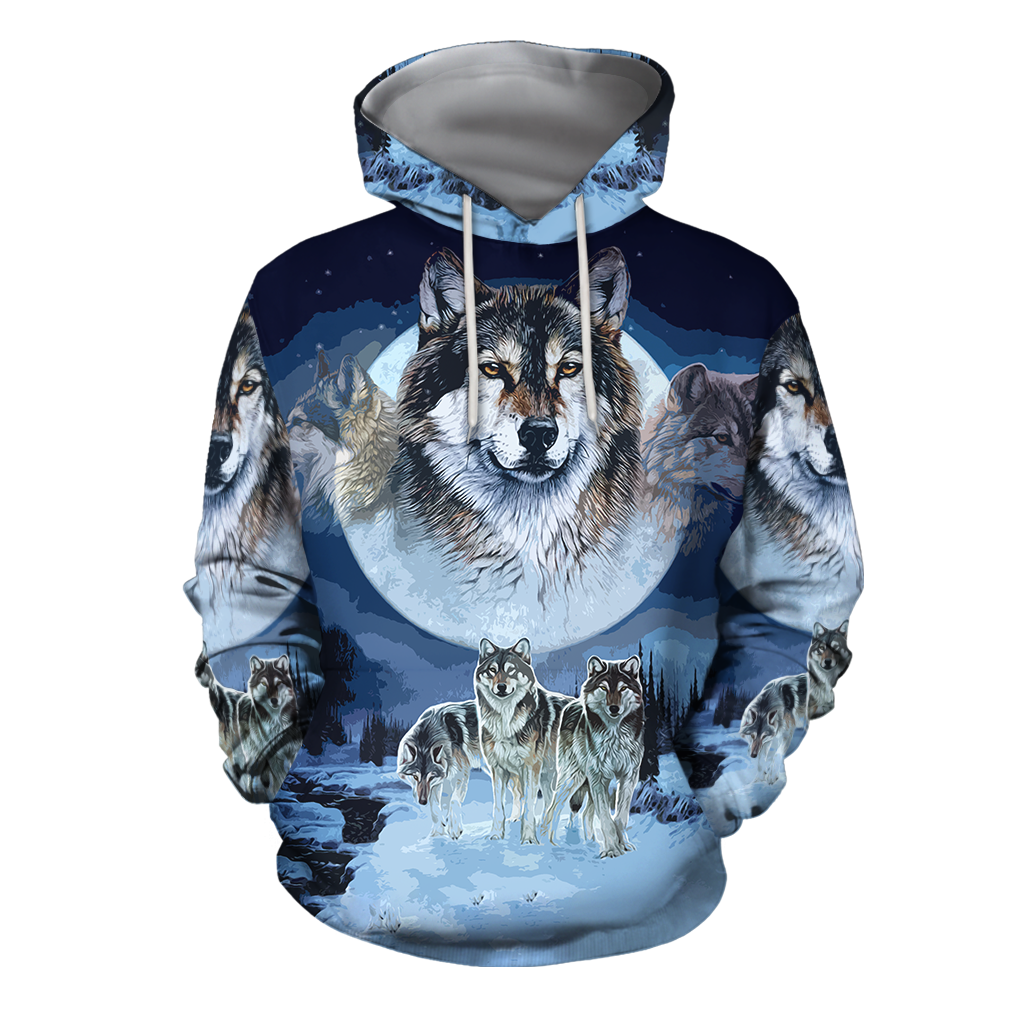 Native Wolf 3D Hoodie MP889-Apparel-MP-Hoodie-S-Vibe Cosy™