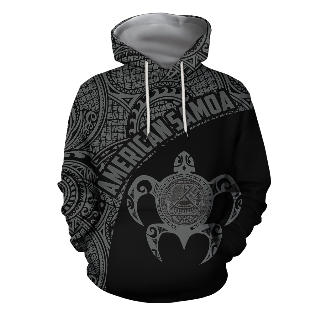 American Samoa Polynesian Hoodie - Gray H10-Apparel-Phaethon-Hoodie-S-Vibe Cosy™