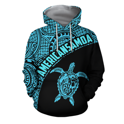 American Samoa Polynesian Hoodie - Blue PL-Apparel-PL8386-Hoodie-S-Vibe Cosy™