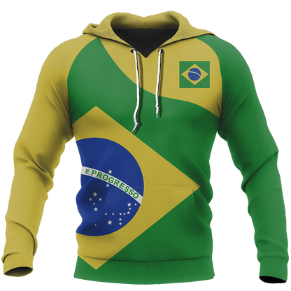 Brasil Flag Curve Concept Pullover Hoodie-Apparel-Phaethon-Hoodie-S-Vibe Cosy™