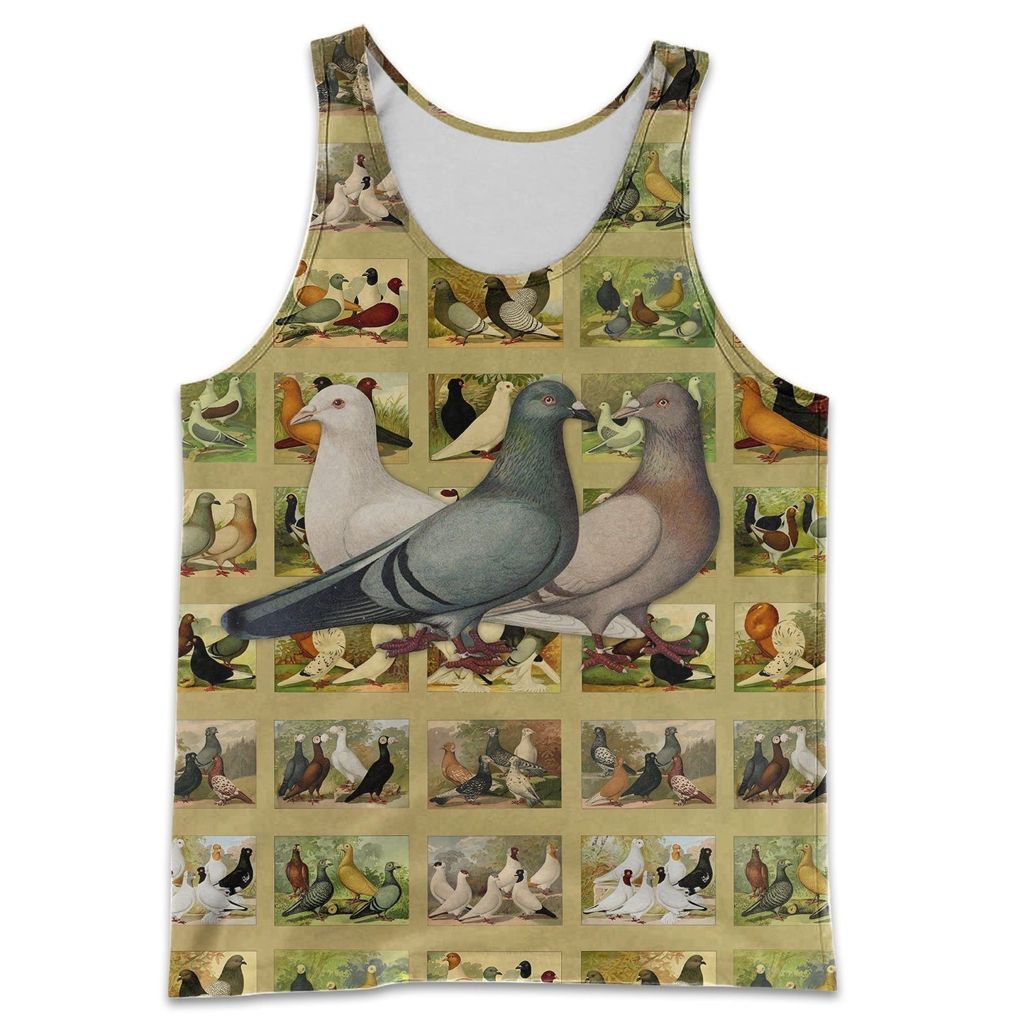3D All Over Printed Beautiful Dove Hoodie-Apparel-HP Arts-Tank top-S-Vibe Cosy™