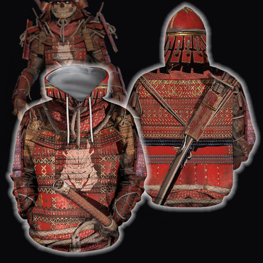 3D All Over Printed Samurai Hoodie-Apparel-HP Arts-Hoodie-S-Vibe Cosy™