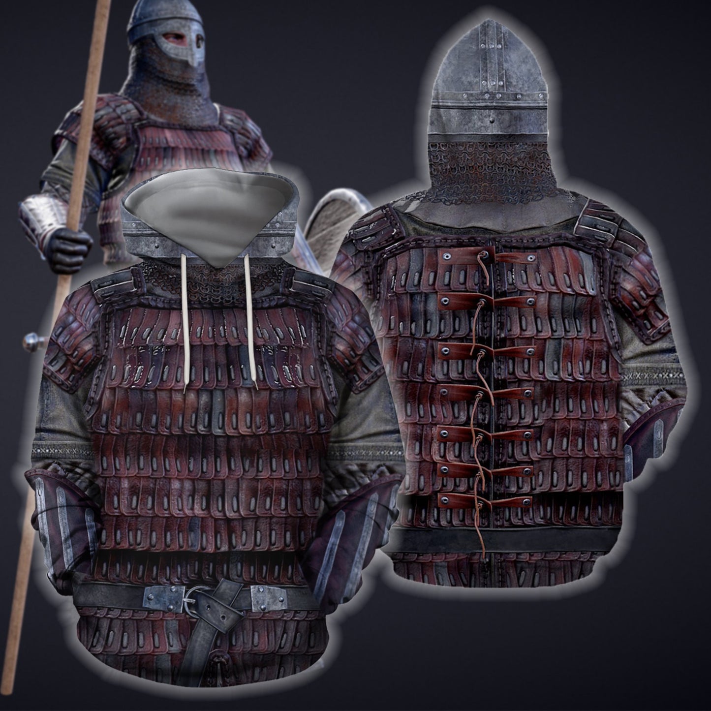 3D All Over Printed Vikings Armor Tops HP699-Apparel-HP Arts-Hoodie-S-Vibe Cosy™