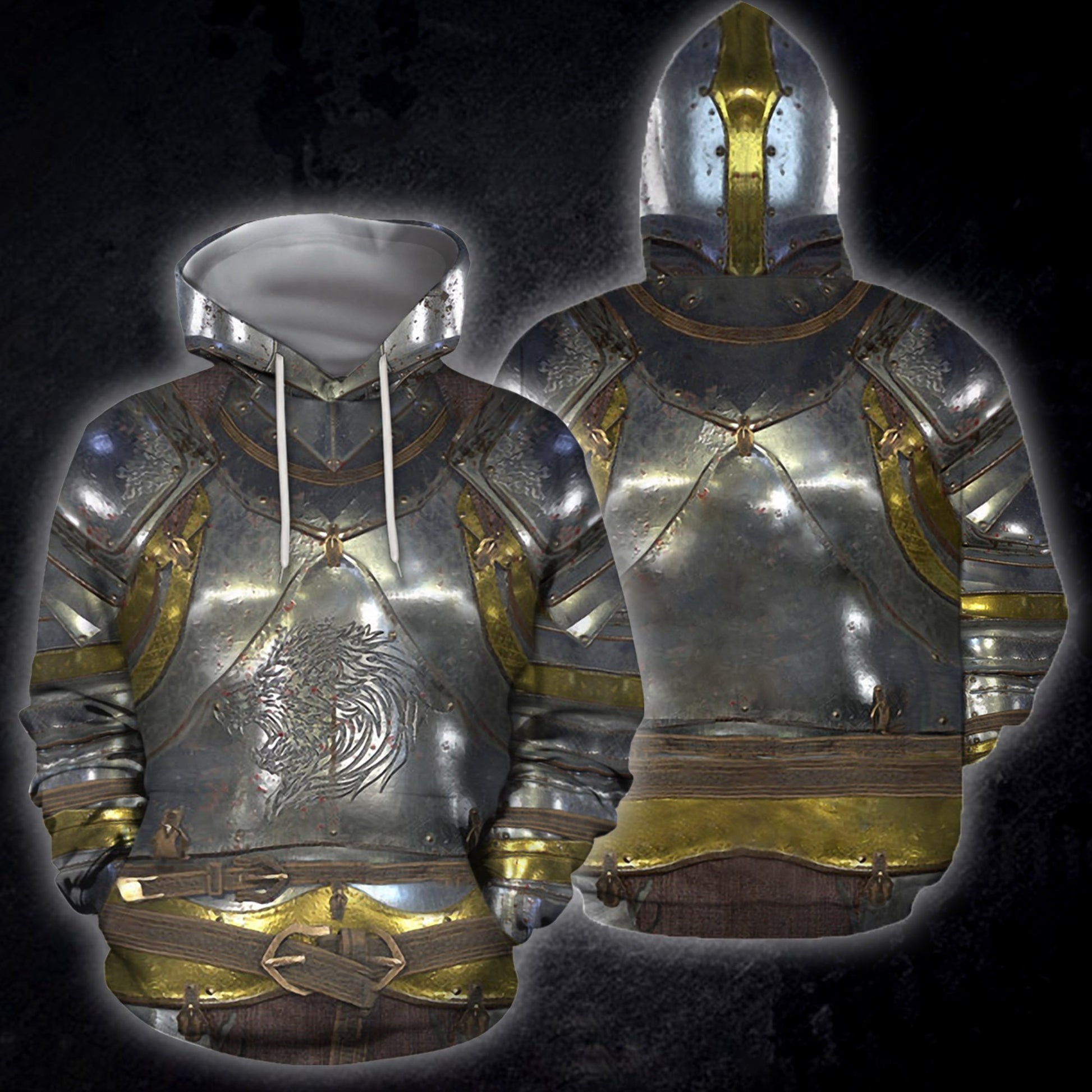 3D All Over Printed Breastplate 5 Hoodie-Apparel-HP Arts-Hoodie-S-Vibe Cosy™