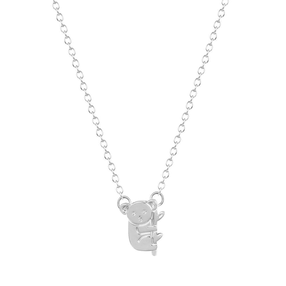 Australian Koala Bear Charm Necklace Pendant Collares Minimalist Jewelry Gift Necklace For Girls And Women TH7-ACCESSORIES-HP Arts-Silver Plated-Vibe Cosy™