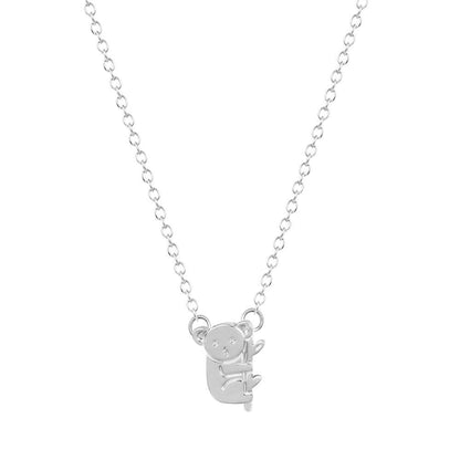 Australian Koala Bear Charm Necklace Pendant Collares Minimalist Jewelry Gift Necklace For Girls And Women TH7-ACCESSORIES-HP Arts-Silver Plated-Vibe Cosy™