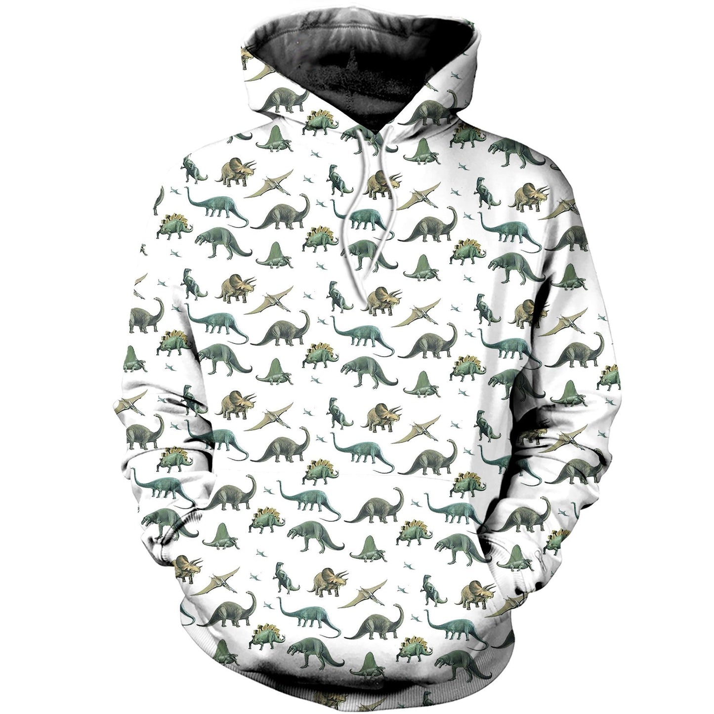 3D All Over Printed Dinosaur Montage Shirts and Shorts-3D All Over Printed Clothes-HP Arts-Normal Hoodie-XS-Vibe Cosy™