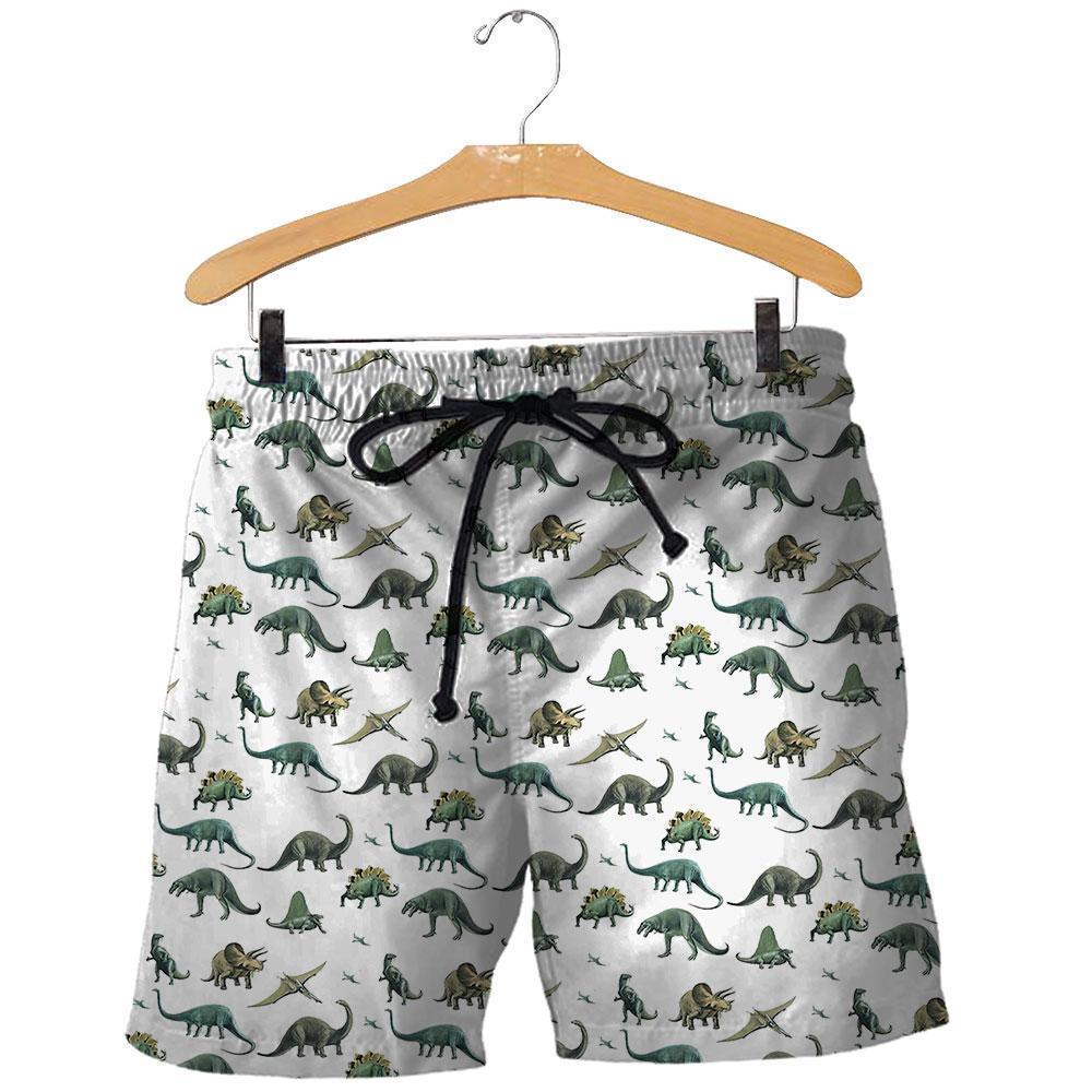 3D All Over Printed Dinosaur Montage Shirts and Shorts-3D All Over Printed Clothes-HP Arts-Shorts-XS-Vibe Cosy™