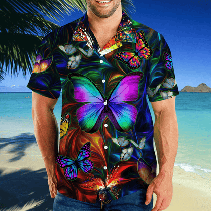 Colorful Butterfly Unisex Hawaii Shirts MH14112001