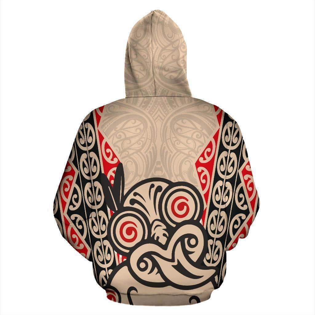 Hei Tiki With Maori Pattern Zip Hoodie HC2502-Apparel-Huyencass-Zipped Hoodie-S-Vibe Cosy™
