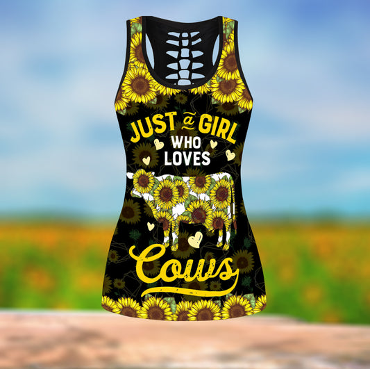 Just a Girl who loves Cows Combo Tank + Legging HHT10092028