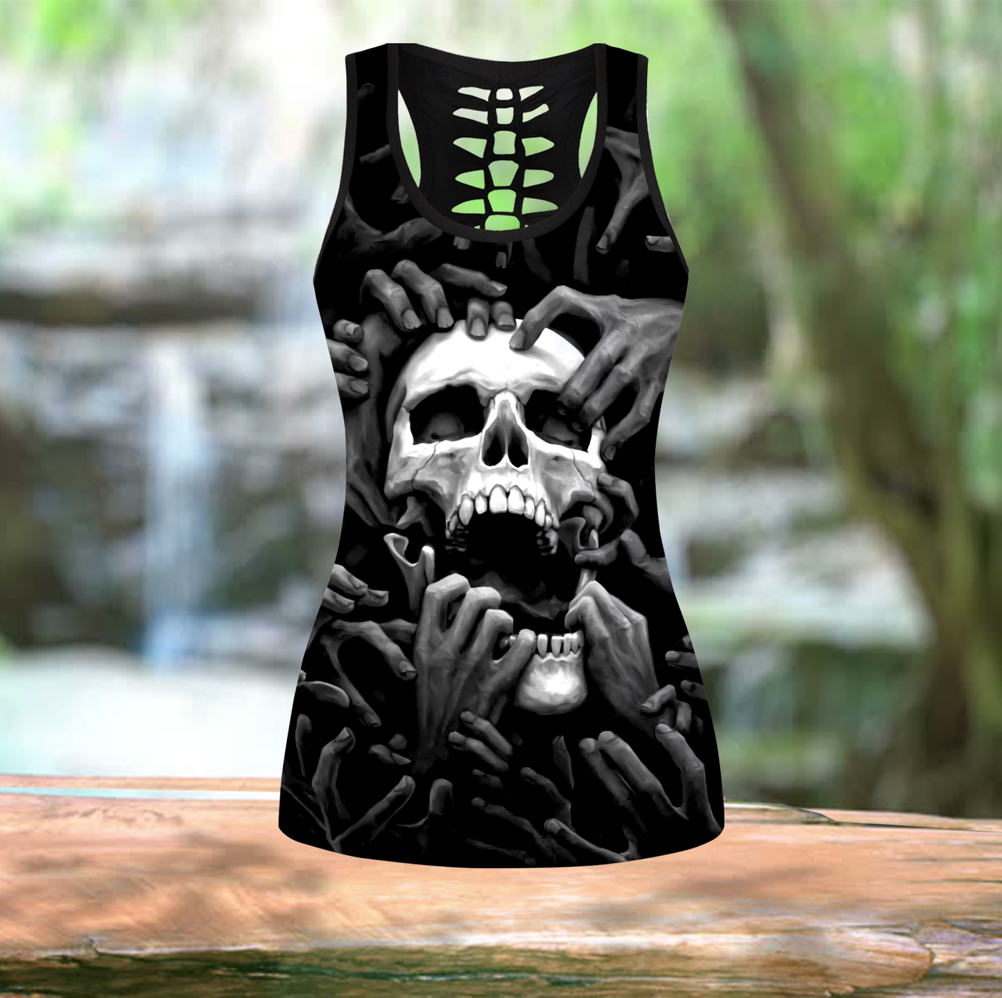 The Grim Reaper Skull Tattoo Combo Legging + Tank