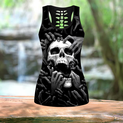 The Grim Reaper Skull Tattoo Combo Legging + Tank