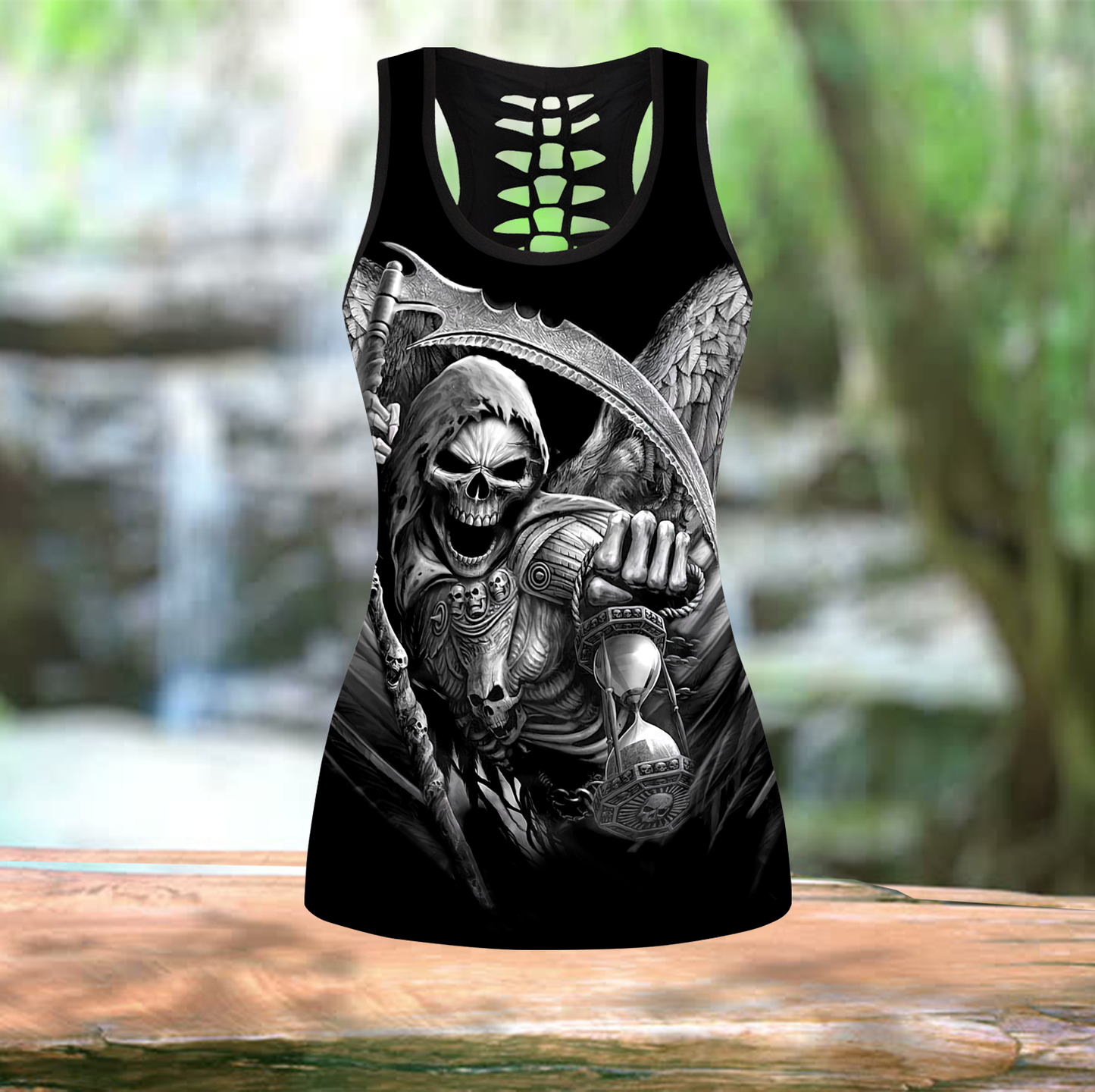 The Grim Reaper Skull Tattoo Combo Legging + Tank