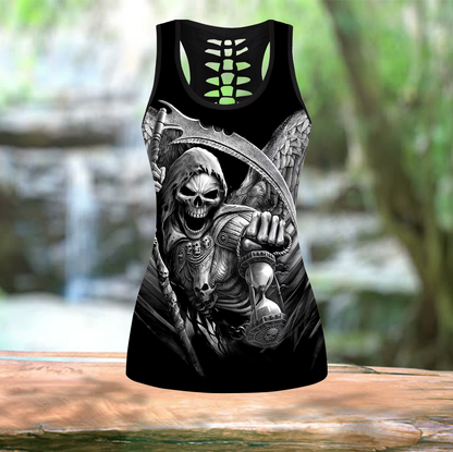 The Grim Reaper Skull Tattoo Combo Legging + Tank