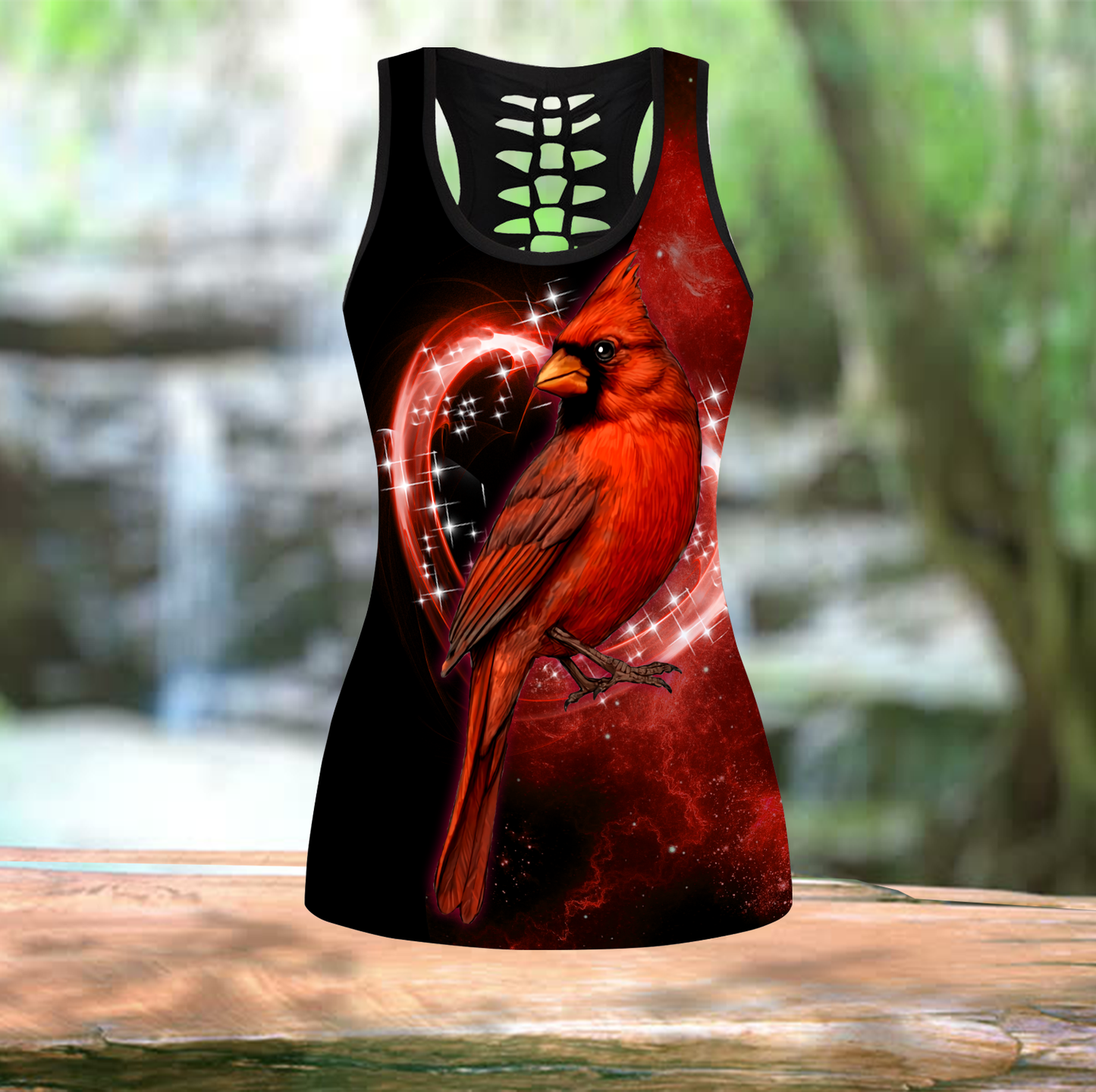 Cardinal Birds Red Color Combo Legging + Tank HAC100803