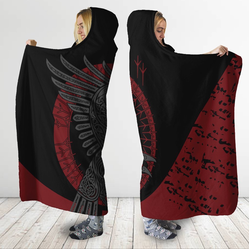 Viking Raven Pullover-ALL OVER PRINT HOODIES-HP Arts-Hoodie-S-Vibe Cosy™