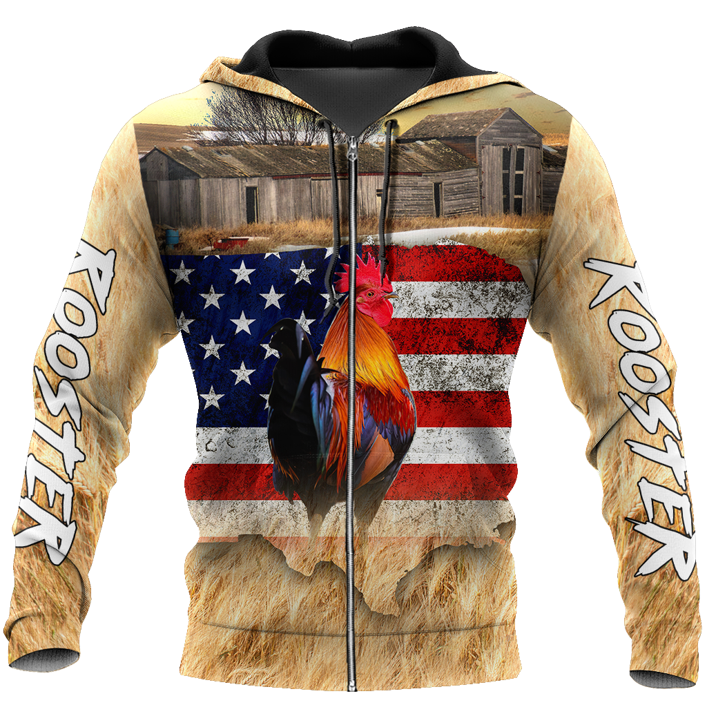 Premium Rooster 3D All Over Printed Unisex Shirts