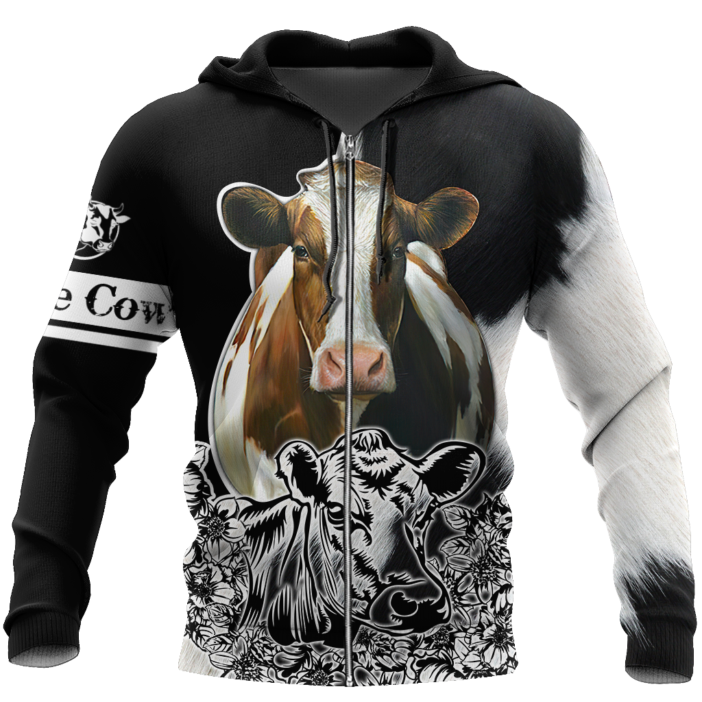 Cow 3d hoodie shirt for men and women DD11172004