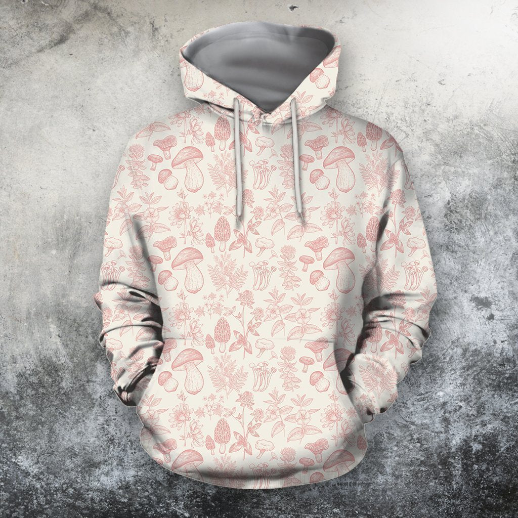 3D All Over Printing Red Pink Mushroom Premium Shirt-Apparel-Phaethon-Hoodie-S-Vibe Cosy™