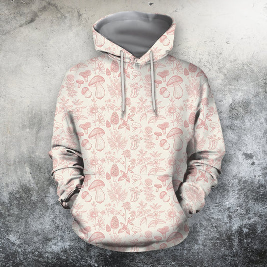 3D All Over Printing Red Pink Mushroom Premium Shirt-Apparel-Phaethon-Hoodie-S-Vibe Cosy™