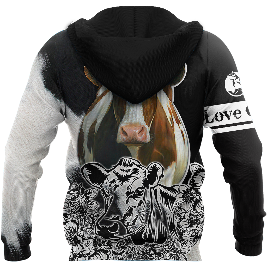 Cow 3d hoodie shirt for men and women DD11172004