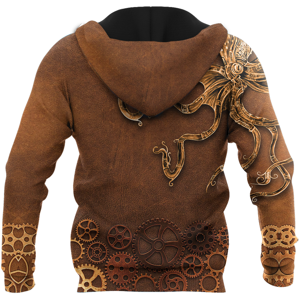Octopus Steampunk Mechanic All Over Printed Hoodie For Men and Women DD11102002CL-NDD