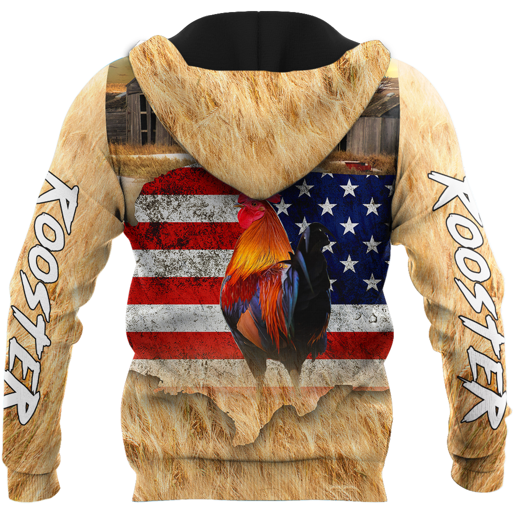 Premium Rooster 3D All Over Printed Unisex Shirts