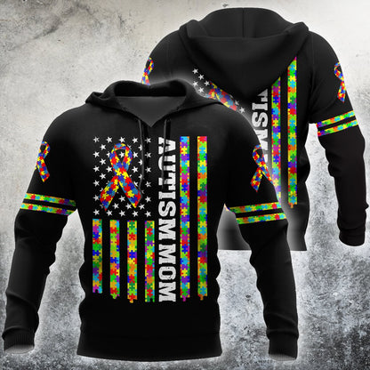 Autism 3d hoodie shirt for men and women HAC280401-Apparel-HG-Zip hoodie-S-Vibe Cosy™
