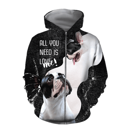 French bulldog 3D hoodie shirt for men and women Pi112018