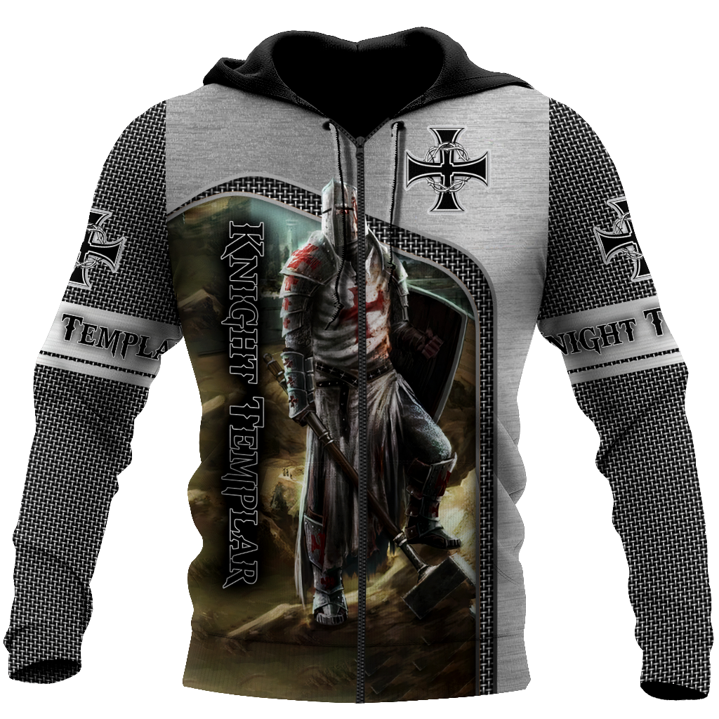 Premium Knight Templar Iron Pattern All Over Printed Shirts For Men And Women MEI
